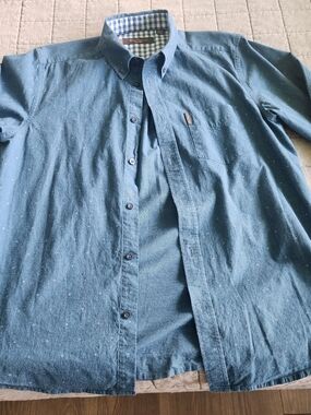 Ben Sherman Blue Speckled Button-Down Shirt